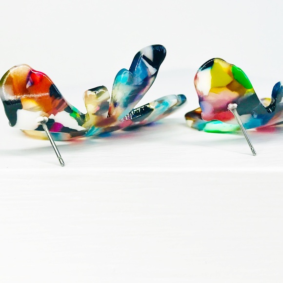 RESTOCKED Lily Stud Earring in Multicolor - Picture 8 of 8